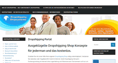 Desktop Screenshot of dropshipping-webshop.de